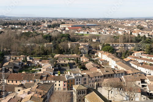 Panoramic view of the city of Carcassonne. France.