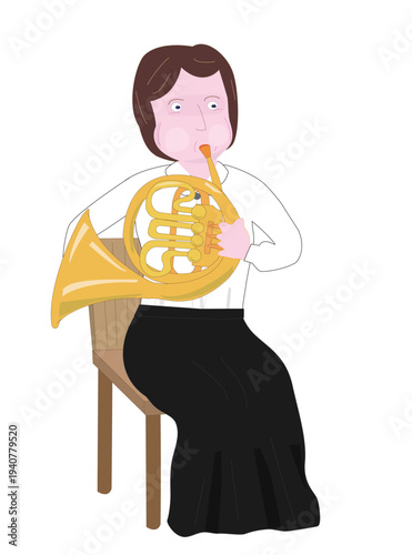 楽器を演奏しているミュージシャン。