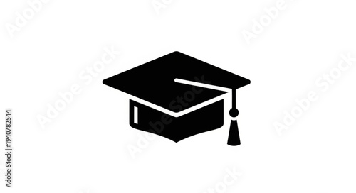 Graduation Cap Icon Symbolizing Education and Achievement.