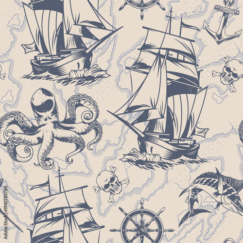 Sailing-themed design