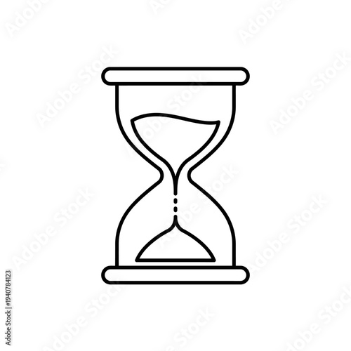Hourglass illustration symbolizing time deadlines and the passage of moments.