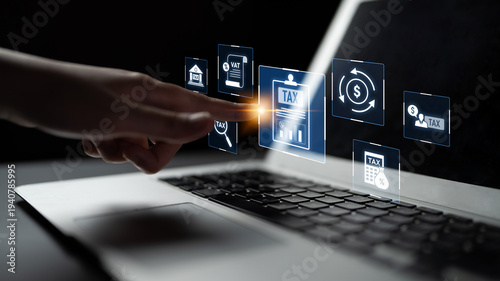 Financial regulation and tax compliance concept showing tax document, VAT, transaction flow, and financial auditing in modern financial system Latch