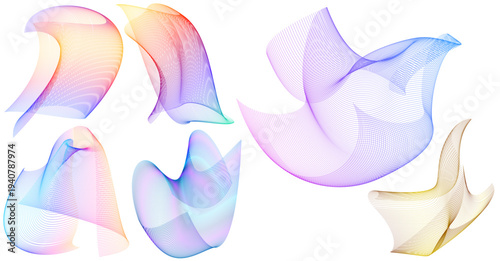 Abstract 3D Twisted Line Waves