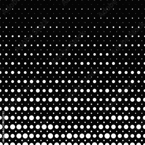 Monochrome geometrical dot pattern background design
