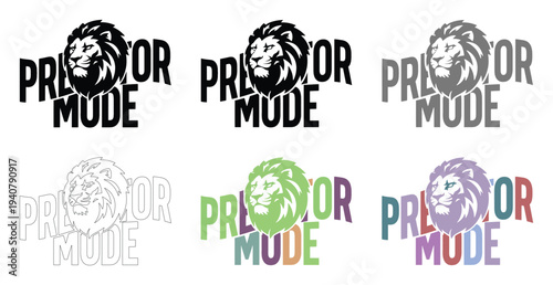 Various Predator Mode Logos Designs
