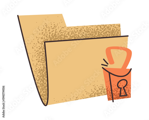 Hacked folder with personal data