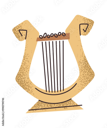 Greek harp ancient music instrument