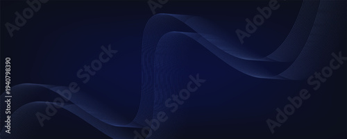 Futuristic abstract background. Glowing flowing wave lines design. Modern shiny blue moving lines element. Future technology concept.