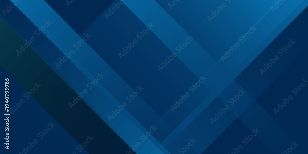 Fototapeta premium Abstract Blue Geometric Background with Overlapping Diagonal Layers and Professional Corporate Style. vector illustration