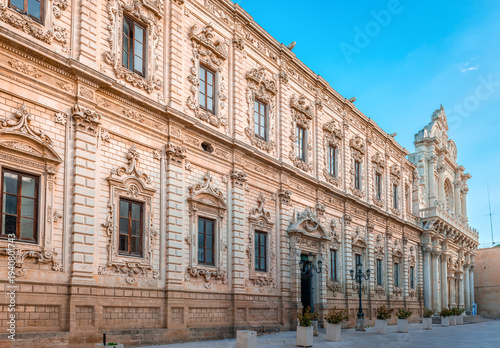 Cuadro en lienzo Palazzo dei Celestini that stands directly next to the Basilica di Santa Croce in Lecce, Southern Italy