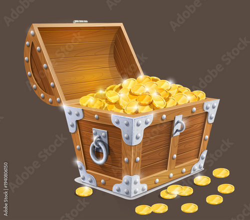 Treasure Box Vector Elements for Design