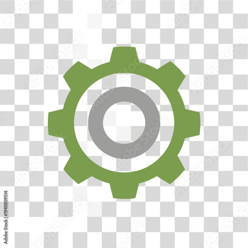 Cogwheel Icon representing mechanical engineering, industrial settings, and operational settings for various businesses and technical applications