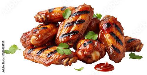 bbq wings png grilled chicken wings png barbecue wings png spicy wings png transparent background image