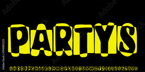 Punk fonts typography vector alphabet and Uppercase. Type poster set for grunge font flyers and Urban street Art, design for Fashion, Music, Lifestyle. Display font