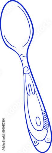Spoon Hand Drawn Sketch