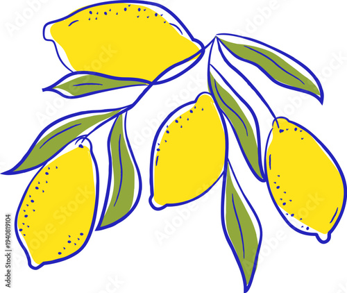 Lemon Branch Hanging Linework