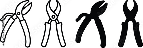 fork and knife kitchen utensil icon