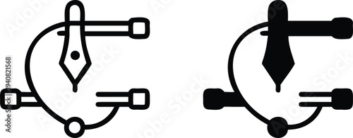 Weight lifting illustration vector icon