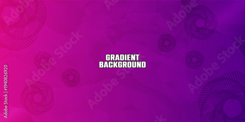 Abstract Purple and Pink Gradient Background with Floral Swirls and Lens Flare