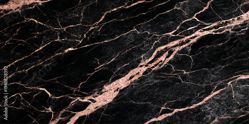 Abstract close-up view of an luxurious, polished surface, revealing a complex arrangement of contrasting veining in rich hues, highlighting the natural beauty of the stone.