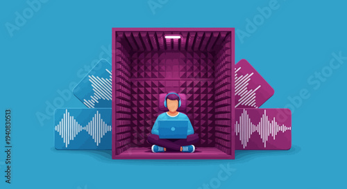 Person in Sound Booth.