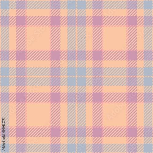 Horizon textile background fabric, honey texture check plaid. Hunter vector pattern seamless tartan in orange and light colors.