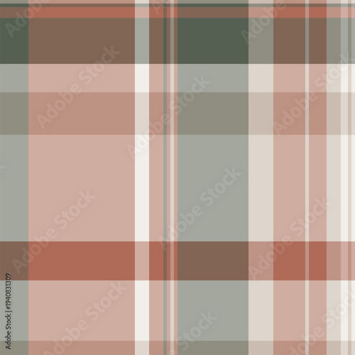 Tablecloth check textile texture, duvet cover pattern background fabric. Tape plaid seamless vector tartan in white and light colors.