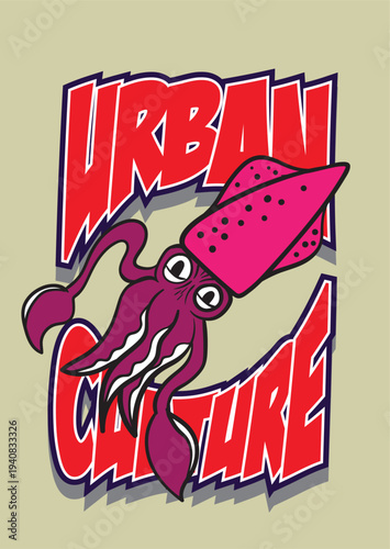 fish illustration with japanese style for kaijune event