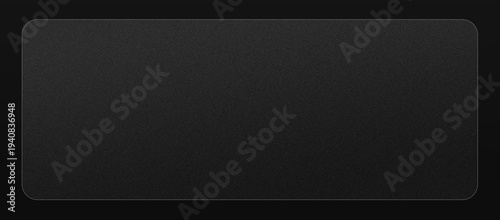 black glassmorphism textured faded background landscape. realistic glass morphism effect with transparent glass plate. wide card on the pedestal as ui ux illustration in futuristic mode