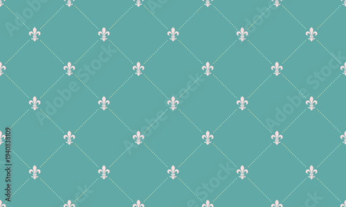 Effect modern in antique elegant. Majestic vip, fleur-de-lis graphic. Seamless repetitive of leaf geometric.