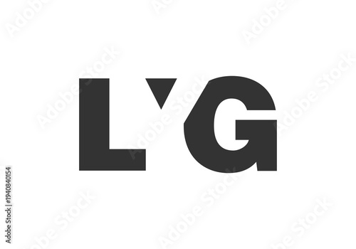 LYG logo design. Initial letter L Y G bold font style for tech startups, consulting, corporate branding. Creative company name, headlines typography identity, trendy logotype.