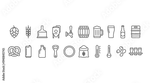 Modern minimalist eco-friendly vector icons showcasing sustainability, green energy, and environmental concepts in a clean flat design style ideal for infographics and presentations.