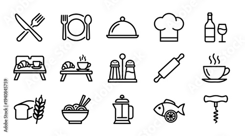 Clean and modern flat design vector illustration featuring a comprehensive set of hand tools and equipment, perfect for DIY, construction, and repair projects with a professional aesthetic.