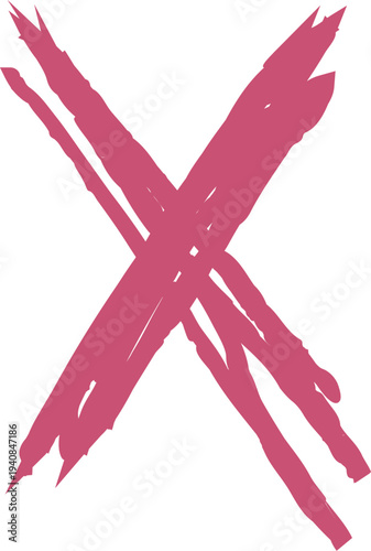 Cross Scribble Pen Doodle