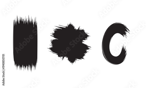 Grunge brush stroke textures distressed effects