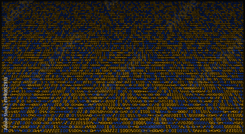 Golden Algorithm Spiraling Through Obsidian Void - Rotating Binary in Precious Metal Hues