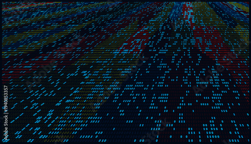 Chromatic Data Warp. Multi-Tone Binary Convergence and Kinetic Information Stream in Perspective