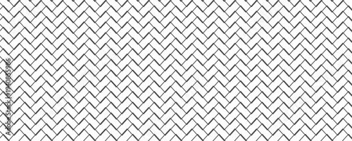 Seamless background in monochrome, Vector, zigzag, repeating patterns. Eps10