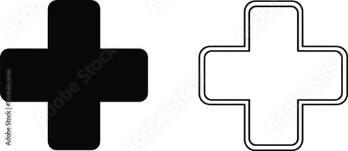 Plus sign icons Vector