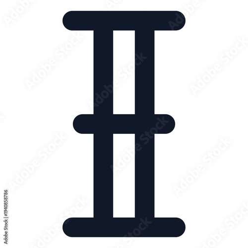 Mouse cursor ibeam icon outline vector