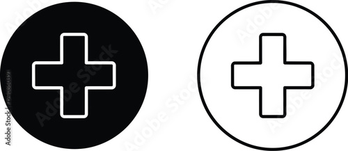 Plus sign icons Vector