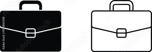 Business briefcase icons Vector