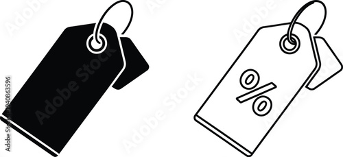 Discount tags labels Vector