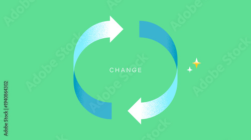 改善・変化・変更をイメージした背景素材