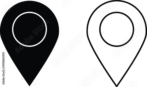 Map pin icons Vector