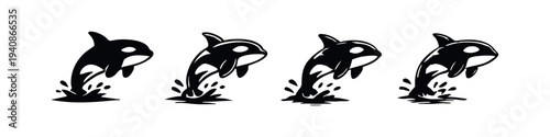 Dynamic Killer Whale Jump Icons