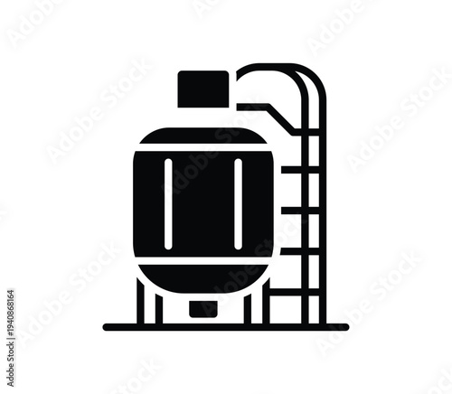 Industrial Storage Tank with Ladder and Attachment for Tanks Storage