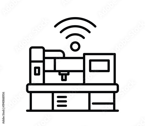 Modern Coffee Machine with Wireless Connectivity for Smart Home Brewing