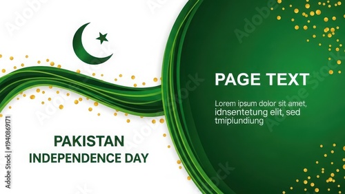 Pakistan independence day celebration background