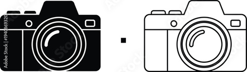 Camera icon evolution Vector